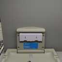 Baby Changing Station Wall Mounted Baby Changing Table Foldable Diaper Changing Unit Commercial Restrooms Horizontal HDPE Meterial with Safrty Strap White Gray (Horizontal+Wipe case)