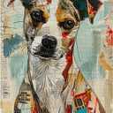 Vintage Dog Puzzles for Adults 1000 Pieces, Retro Newspaper Puppy Jigsaw Puzzles, Funny Pet Dog Animal Puzzle as Home Decor