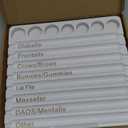 Geelin 1 Pcs Aesthetic Practitioner Syringe Tray with 8 Slots Label Bamboo Vial Holder Syringe Preparation Tray, 2-in-1 Combination Medical Supply Storage for Aestheticians, Nurses (Classic,White)