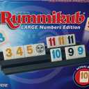 Pressman Rummikub Large Numbers Edition - The Original Rummy Tile Game Blue, 5"