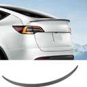 BASENOR Tesla Model Y Spoiler ABS Material Rear Spoiler Wing OEM Rear Trunk Lip Model Y Accessories Matte Carbon Fiber Custom Fit 2020-2024