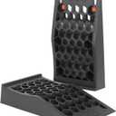 OULEME Low Profile Car Service Ramp with Anti-Slip Pads, 2 Pack for Oil Changes and Lift Vehicle Maintenance, Low Car Tire Ramps for Jack Support