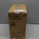 Cesun Small Bathroom Trash Can with Lid Soft Close, Step Pedal, 5 Liter / 1.3 Gallon Stainless Steel Garbage Can with Removable Inner Bucket, Waste Basket for Bathroom, Bedroom (White)