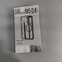 ESR for iPhone 15 Pro Case with Stand, Compatible with MagSafe, Full-Body Military-Grade Drop Proof Case with Built-in 9H+ Tempered Glass Screen Protector, Armor Series, Clear Black