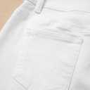 Sidefeel Women's Wide Leg Jeans High Waisted Stretchy Straight Leg Jeans Trendy Seamed Front Loose Denim Pants, Size 6