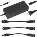 42V 2A Scooter Charger 4 in 1 Removable Connector for 36V Pocket Mod, Sports Mod Lithium Battery Compatible with GOTRAX,Ninebot,Hiboy Electric Scooter Charger