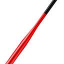 Baseball Bat Steel with Carrying Bag (28 in, Red)