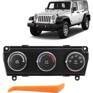 AC Climate Control Module for Jeep Wrangler JK 2014-2018 68197433AB 68197433AA HVAC Climate Control Panel