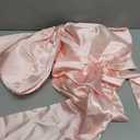 Pink Bow Decor 2 Pack,Large & Small Pink Coquette Room Backdrop Wall Decor for Valentine's Day Bachelorette Bridal Shower Wedding Birthday Christmas Decorations