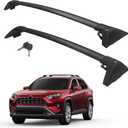 Autekcomma Roof Rack Cross Bars for Toyota RAV4 2019-2025 (Not Fit 2024 LE/Adventure/TRD Off-Road/Hybrid Woodland Edition) Anti-Theft Lock Mechanism Tie-Down Loop Aluminum Anti-Corrosion Crossbars