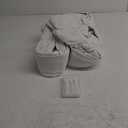 IVAPUPU Linen Pinch Pleated Blackout Curtains for Bedroom - Full Black Out White Curtains 90 Inch 2 Panels Set for Living Room Darkening Thermal Window Curtain Drapes with 16pc Hooks