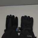 MCTi Waterproof Mens Ski Gloves Winter Warm 3M Thinsulate Snowboard Snowmobile Cold Weather Gloves (Large, Black)