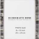 Handicrafts Home 8 by 10 Grey Picture Frame  Handmade Rustic Photo Frame for Modern Farmhouse Decor, Wall & Shelf Decor, Bone inlay Frames for Vintage Home Aesthetic, Neutral Living Room Wall Art
