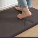 DEXI Kitchen Mat Cushioned Anti Fatigue, Extra Long Large Comfort Standing Floor Mats Waterproof, Memory Foam Antifatigue Runner Rug for Desk Office, Sink, Laundry, 70x20, Brown