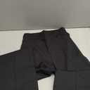 PINSV Women's High Waisted Stretchy Bootcut Pull On Dress Pants Casual Work Pants 3257 Black S