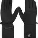 SAVIOR HEAT Heated Glove Liners, Ultra-Thin Rechargeable Electric Gloves, Full Hand & Fingertip Heating (X-Small-Small)