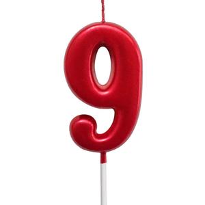 Red Birthday Candles 9 Candle 9th Nine Years Cake Bady Roman Numberal Cool Number Candle No 90 91 92 93 94 95 96 97 98 99