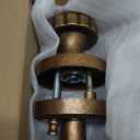 Asidrama 4 Pack Antique Brass Privacy Door Knobs with Lock, Vintage Door Handles with Antique Brass Door Knobs Interior for Bedroom or Bathroom, Heavy Duty Door Lever for Left Right Sided Doors 211