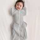 Love to Dream Swaddle UP, Baby Sleep Sack, Self-Soothing Swaddles for Newborns, Improves Sleep, Snug Fit Helps Calm Startle Reflex, New Born Essentials for Baby, Small 8-13lbs, Gray