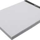 Amazon Basics Quad-Ruled Graph Paper Pad with Sturdy Back, Perforated, 8.5" x 11.75", White, 100 Sheets/Pad, 2-Pack