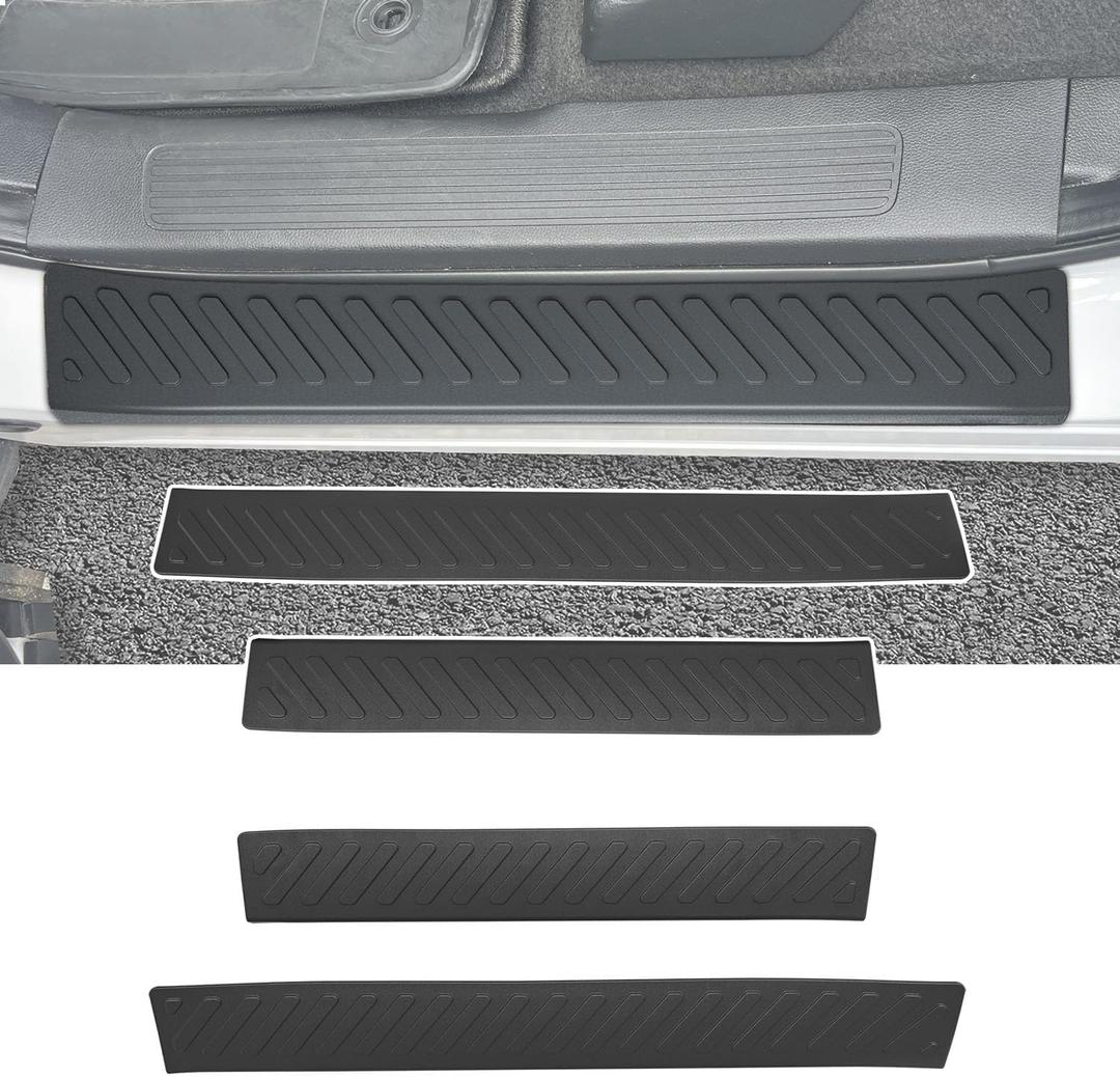 powoq Door Sill Protector Compatible with 2023-2026 Honda Pilot Door Entry Guard Car Threshold Protector Replacement for 2023 2024 2025 2026 Honda Pilot Accessories
