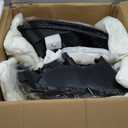 Headlight Assembly Compatible With 2009-2012 Toyota RAV4 Chrome W/Amber Headlamps Replacement Pair Set Driver & Passenger Side