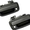 2 x Exterior Front Driver Door Handle and Passenger Door Handle with Keyhole Replacement Set Compatible with 1999 2000 2001 2002 2003 2004 Toyota Tacoma Replaces 69220-35020, 69210-35020, Textured Black