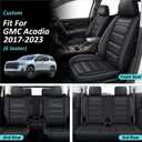 Custom Fit for GMC Acadia Seat Covers 2017-2023 6 Seater
Full Set Automotive Seat Covers Waterproof Faux Leather Seat Covers for SUV Auto Seat Protectors(Black)