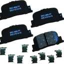 Bendix Premium SBC835 Ceramic Rear Brake Pads for Lexus ES300 2001-2000, Scion tC 2010-2005, Toyota Camry 2001-2000