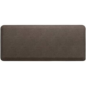 Anti-Fatigue Designer Comfort Kitchen Floor Mat, 108x30”, Grasscloth Pecan Stain Resistant Surface with 3/4” Thick Ergo-Foam Core for Health and Wellness