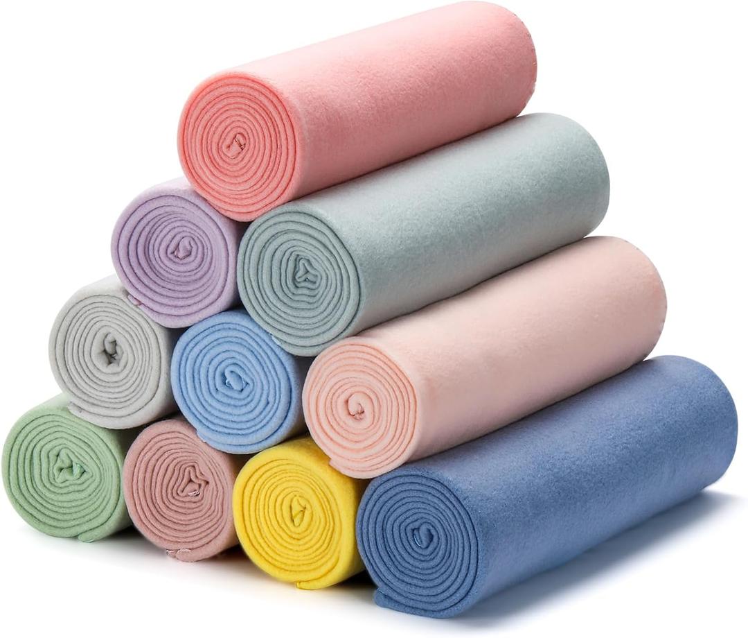 10PCS Pastel Fleece Blankets Bulk 50 X 60, Soft Lightweight Throw Blanket Kit Cozy Blankets Bulk for Bed Sofa Couch Warm Pet Fleece Blanket Set for Wedding Homeless Home Office Travel Gift for Seasons