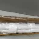 No Drill Zebra Blinds for French Door, 24 5/8" W x 72" L, White