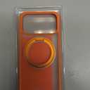 TORRAS Upgraded 360 Magnetic Stand for iPhone 17 Pro Max Case with Camera Control, Fit for MagSafe with Ring, Mil-Grade Protection, Translucent Slim for iPhone 17 ProMax Case Ostand, Neon Orange