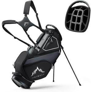 uniHimal 14 Way Dividers Golf Stand Bag Lightweight, Golf Bag for Men Women with Multiple Pockets, Dual Strap and Rain Cover Hood