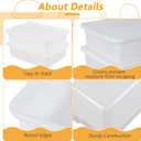 Pack of 3 Pizza Dough Proofing Box, Bread Proofing Box and Dough Container with Cover, BPA Free