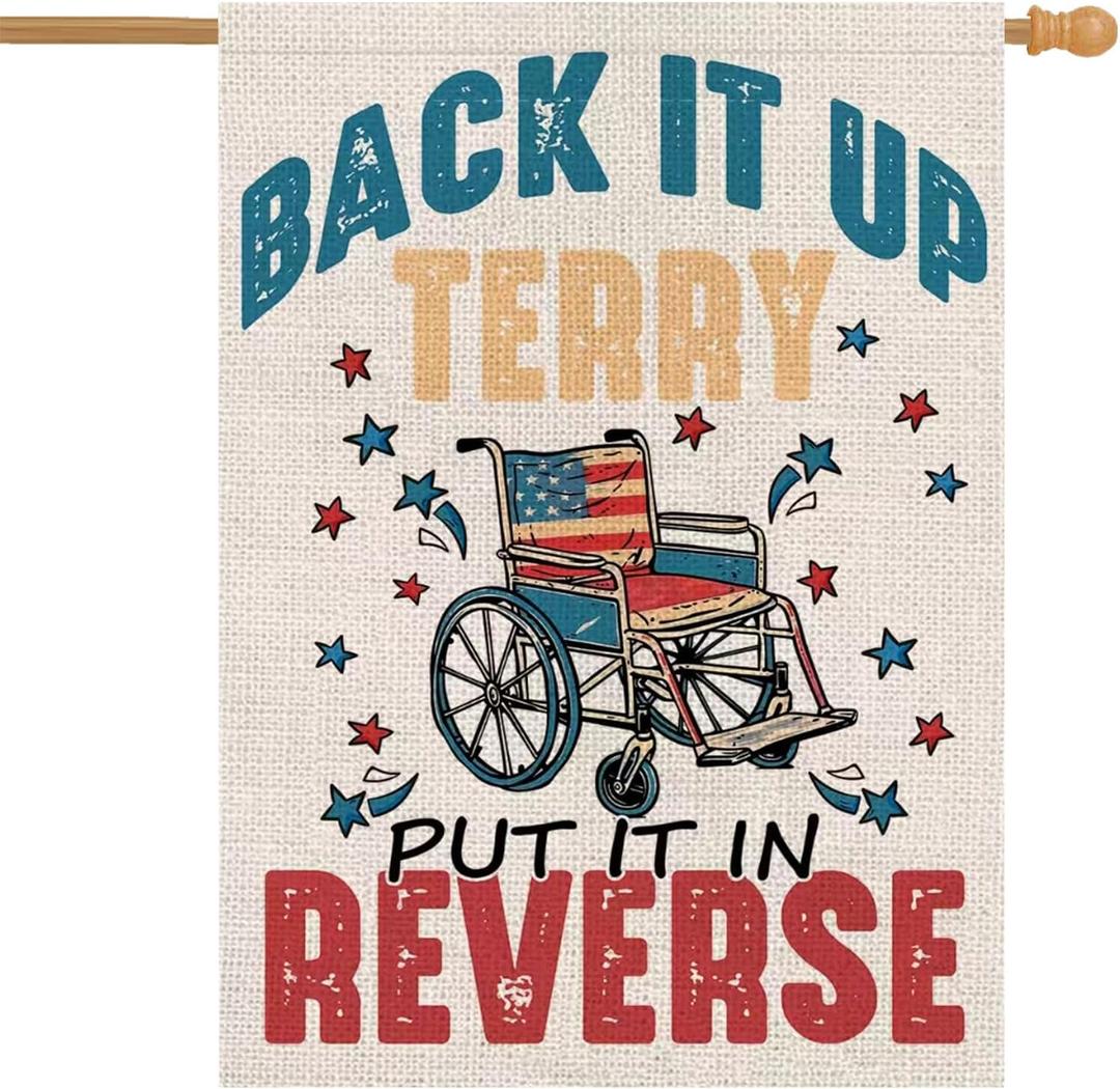 4th of July Garden Flag Double Sided For Outside USA Flag Patriotic Memorial Day Independence Day Funny Yard Outdoor Decorations 28x40 Inch