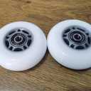 2 x RipStik Casterboard Replacement Wheels, 76mm with Bearing, Set of 2 (Silver)