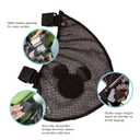 Disney Baby by J.L. Childress Side Sling Stroller Cargo Net - Stroller Organizer Attachment for Storage, Mesh Bag for Baby Accessories, Universal Fit - Mickey, Black