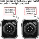 For Apple Watch 38MM 40MM 41MM 42MM 44MM 45MM 46MM, Metal Bracelet Fancy Replacement Charm Bands With Protective Case For Women
