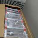 LANBITOU Ladder, A Frame 4 Step Ladder Extension, 14 FT Anti-Slip Multi Position & Storage Folding Ladder, 330 lbs Security Load Telescoping Aluminum Ladders for Stairs Home Indoor Outdoor Roof (Silver)