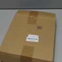 Mooliwe 50 Pcs 6 x 3.5 x 3.5 Inch Pink and White Striped Gable Boxes for Valentines Party Favors Bulk Pink Small Paper Treat Goodie Gifts Box with Clear Window Handle for Baby Shower Birthday Wedding