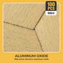 S SATC 1/4 Sheet Sandpaper 100PCS Hoop and Loop Sandpaper 5.5" x 4.5" Sandpaper for Palm Sander 400 Grit Sanding Sheets for Wood Woodworking and Automotive