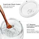CATPOWER 2.5 Gallon Wide Mouth Glass Storage Jars with Heavy Glass Lids - Large Cookie Jars for Kitchen, Ideal for Flour, Rice, Sugar, Pasta, and Candy