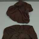 NeColorLife Large Seat Cover for Office Chairs  Stretchy & Washable Slipcover for Oversized Cushions, Fits 17.725, Dark Brown(Seat Only, Printed Design A)