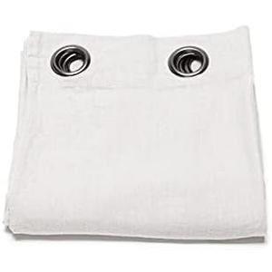 LinenMe Linen Curtain Panel with Grommets Terra Silver (55.1"W x 120.1"L (Pack of 1))