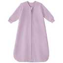 Yoofoss Baby Sleep Sack 12-18 Months 1.0 Tog Long Sleeve Sleep Sack Organic Cotton Wearable Blanket for Toddlers 2-Way Zipper Quilted Sleeping Sacks(Large) (Purple)