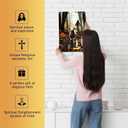 LVYUNF Jesus Wall Art Tin Sign 8x12 Inch - Christian Wall Art Gifts for Men Women - Jesus Poster Religious Metal Wall Decor for Home/Church/Prayer/Room/Office/Bedroom/Living Room Decor