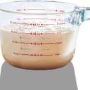 8 Cup Large Glass Measuring Cup - Kitchen Mixing Bowl, Liquid Measure Cups, Glass Bakeware Set, Punch Bowl