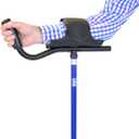 Walk Easy Adult Platform Crutch with Adjustable Sleeve, Blue, REF: 410B