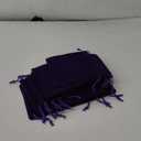 HRX Package 20pcs Velvet Bags, 5x7 inch Purple Cloth Gift Pouches Drawstring Baggies Sacks for Dice Ornament Jewelry